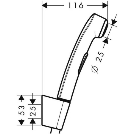 Гигиенический душ hansgrohe Team Compact 96907000