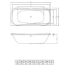 Акриловая ванна 180x80 см C-Bath Kronos CBQ013001