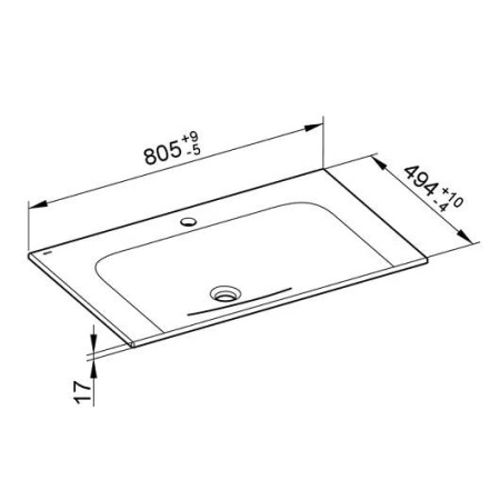 Раковина Keuco Plan 80 32960318001