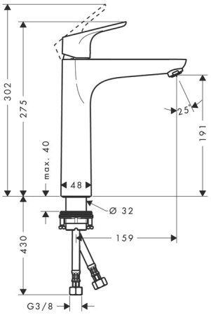 Смеситель для раковины hansgrohe Focus 31518000
