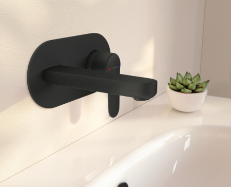 Смеситель для раковины Vitra Root Round A4272136EXP черный матовый