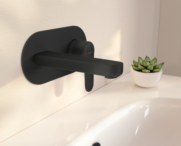 Смеситель для раковины Vitra Root Round A4272136EXP черный матовый