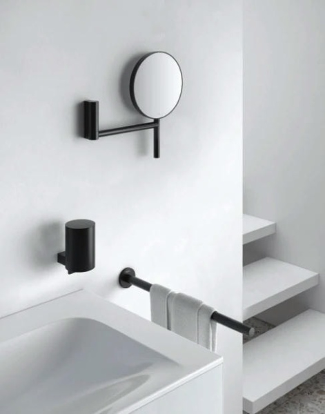 Косметическое зеркало Keuco Plan 17649370002 черное матовое