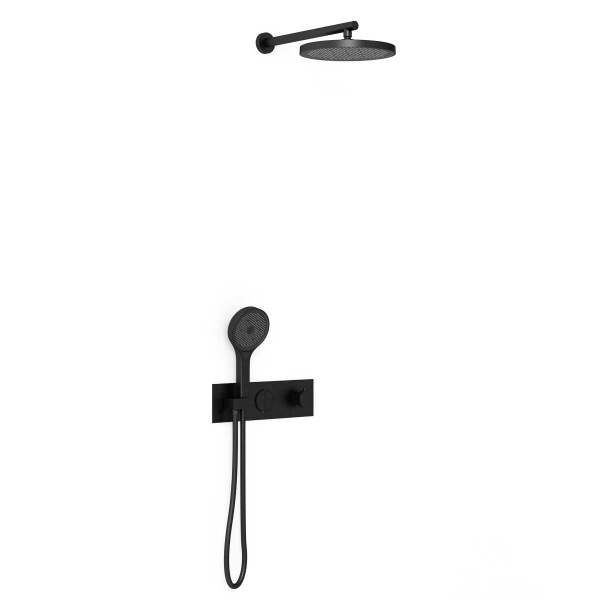 Душевой комплект Vincea VSFW-422T2MB матовый черный