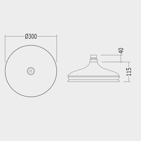 Верхний душ Devon&Devon Doccia AQ5130/SNOT золото