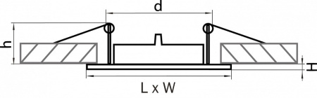 Встраиваемый светильник Lightstar Lega 16 011941