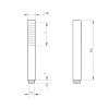 Душевая лейка Paini 53PZ155QQ брашированный черный