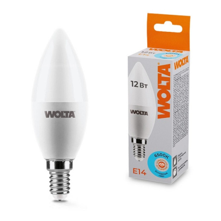 Лампа светодиодная Wolta E14 12Вт 6500K 25WC12E14