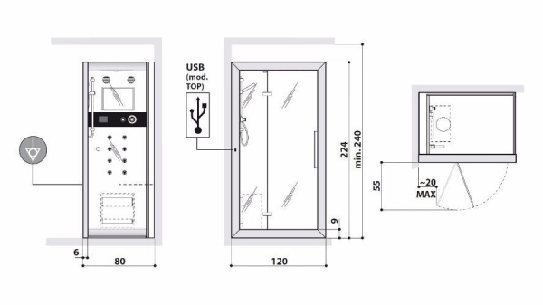 Душевая кабина Jacuzzi Frame 9448-25619