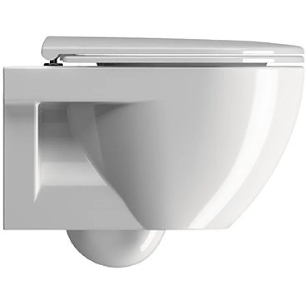 Унитаз подвесной GSI City 911611 безободковый, торнадо, белый глянец