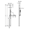 Душевой гарнитур Hansgrohe Pulsify S 24383670 черный матовый