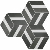 DURSTONE SIX Cementine Керамогранит Bari Black 23x27 глазурованный матовый