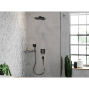 Термостатический смеситель hansgrohe ShowerSelect 15763340 шлифованный черный хром