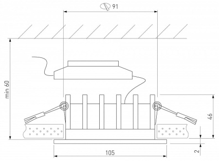 Встраиваемый светильник Elektrostandard Combi a069006