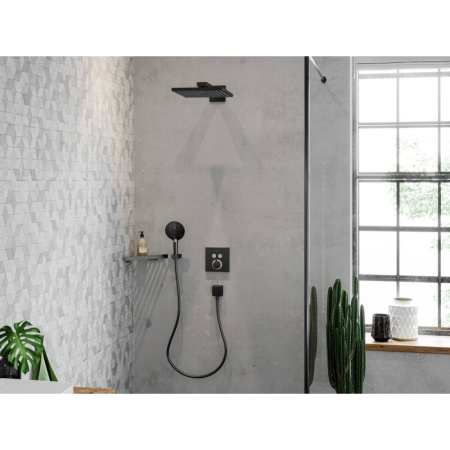 Термостатический смеситель hansgrohe ShowerSelect 15763340 шлифованный черный хром