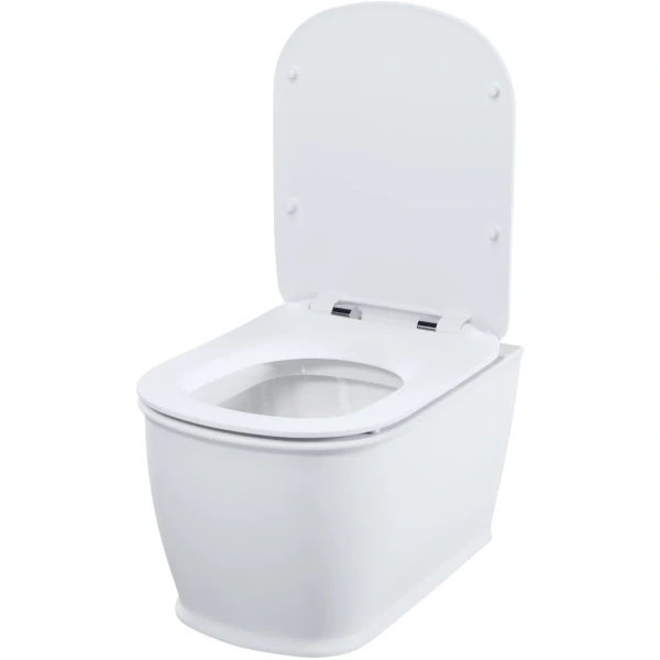 Унитаз подвесной IDDIS Oxford OXFRDSEi25 безободковый, с сиденьем микролифт, белый