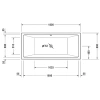 Акриловая ванна 180x80 см Duravit Vero Air 700417000000000