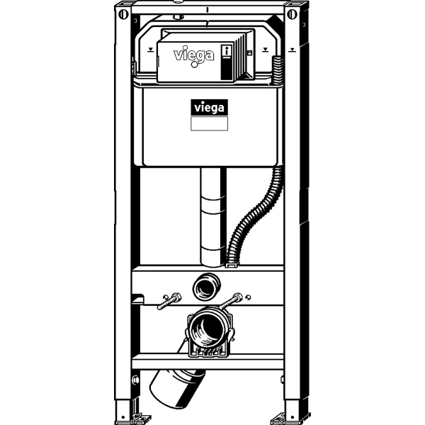 Инсталляция для унитаза модель 8522 Viega Prevista Dry 771980