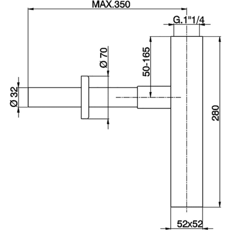 Сифон Cisal ZA00408024 золото