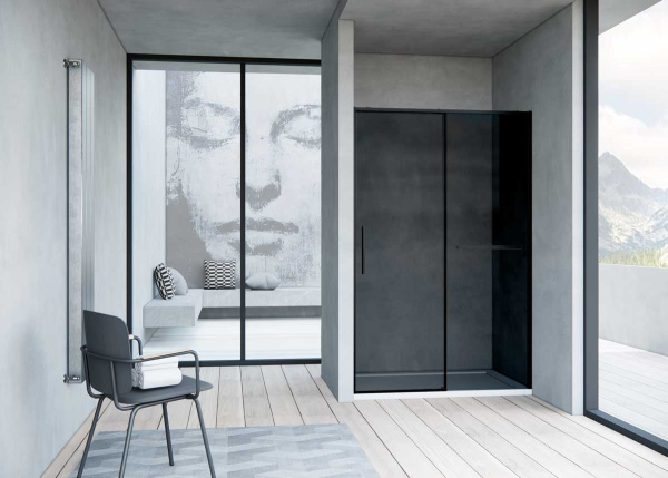 Душевая дверь Vincea Slim Soft 120 VDS-1SS120CGB черный