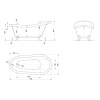 Ванна акриловая Knief Victorian 170 0100-061-02