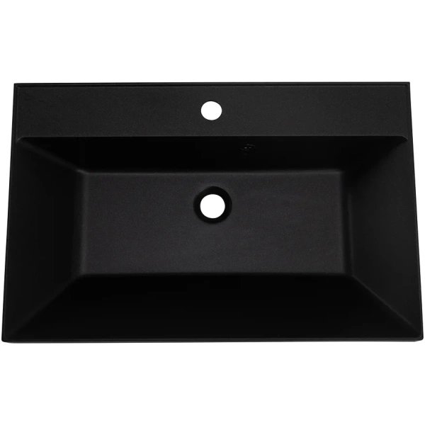 Раковина BelBagno BB700/450-LV-ART-AST-NERO 70x45 см, накладная, черный матовый