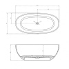 Прозрачная ванна Abber Kristall 165x78 AT9701Onyx черная