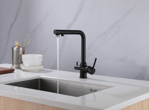 Смеситель для кухни Abber Emotion AF8814B черный