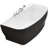 Акриловая ванна BelBagno BB74-NERO-W0 165x78, черный
