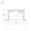 Профиль встраиваемый Arlight SL-LINIA 036170