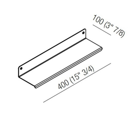 Полочка Agape Mach 2 AMC20920SP хром
