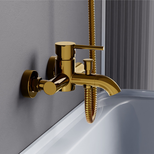 Смеситель для ванны и душа Damixa Scandinavian Pure 361000600 золото