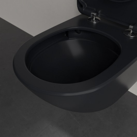 Подвесной унитаз Villeroy&Boch Antao 4674T0R7 чистый черный