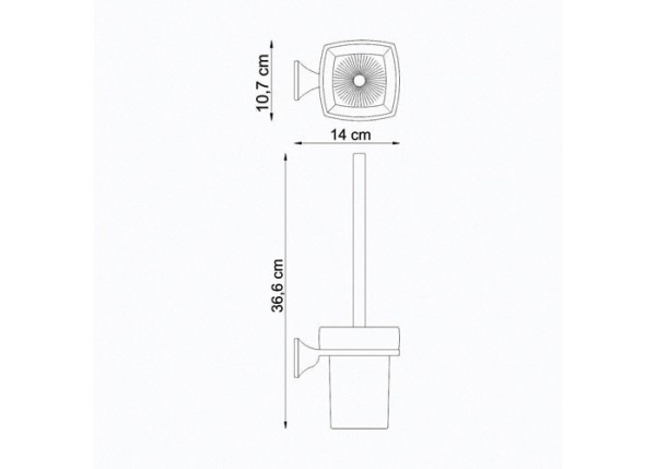 Ершик для унитаза WasserKRAFT Wern K-2527