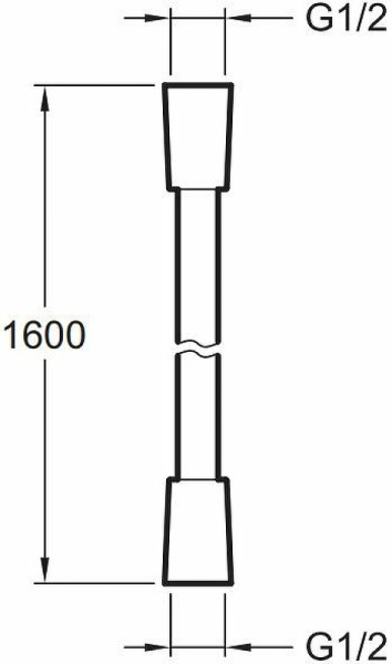 Душевой шланг Jacob Delafon Awaken E75206-BL черный