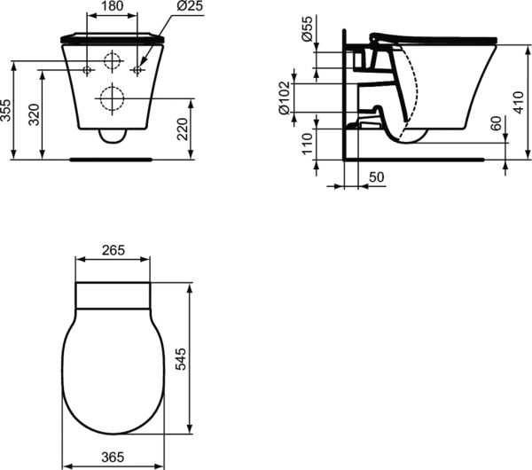 Унитаз подвесной Ideal Standard Connect Air K819501