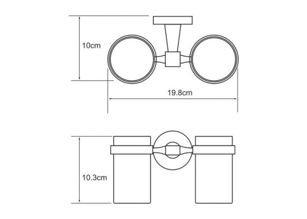 Подстаканник двойной WasserKRAFT Isen K-4028D