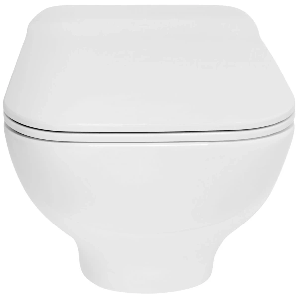 Унитаз подвесной Rea Ivo REA-C9201 безободковый, с сиденьем микролифт, белый