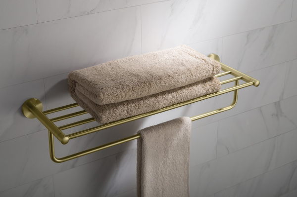 Полка для полотенец Timo Saona 13058/17 золото матовое