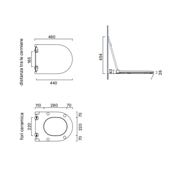 Крышка-сиденье для унитаза Catalano 0551200022 черный матовый