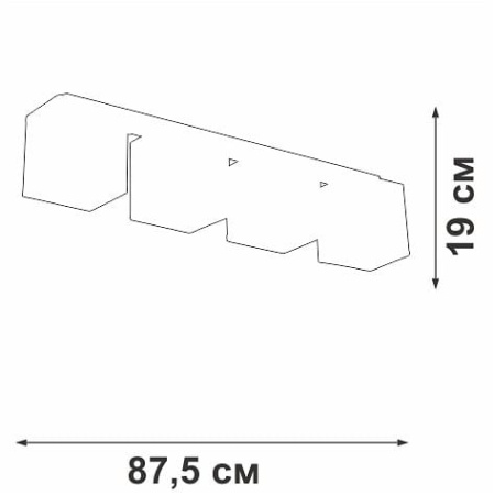 Накладной светильник Vitaluce V2879 V2879-1/4PL