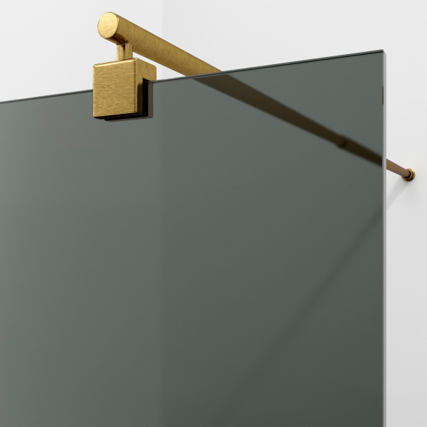 Душевая перегородка WasserKRAFT Rur 30W 100 30W44BG-TG матовое золото