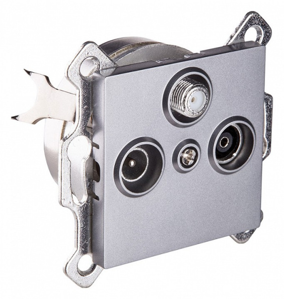 ТВ-розетка и SAT-розетка оконечная без рамки Kollinger  REA-036GY