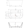 Акриловая ванна Vincea VBT-421-1500 150x75 см, белый