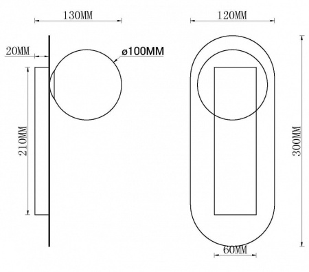 Бра MyFar July MR2000-1W