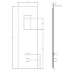 Душевая панель Gessi Binario 61229#238 сталь
