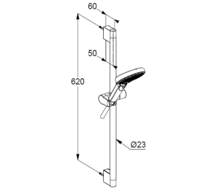 Душевой гарнитур Kludi Dive 6963005-00