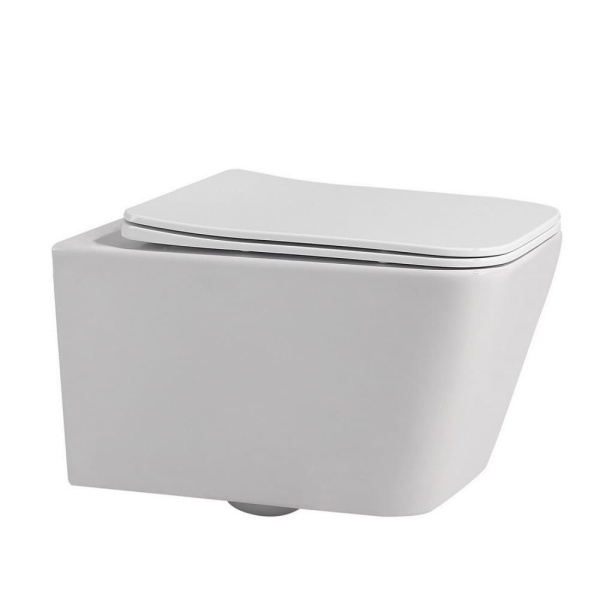 Комплект унитаза с инсталляцией Abber Rechteck AC1201-AC0105-AC0121RG с клавишей смыва хром