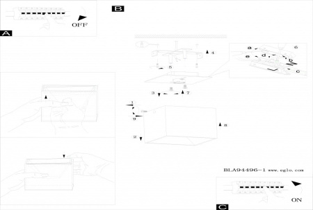 Накладной светильник Eglo Polasso 94499