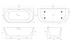 Акриловая ванна BelBagno 170x80 BB710-1700-800